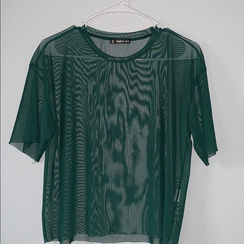 💚GREEN SHEER BLOUSE💚